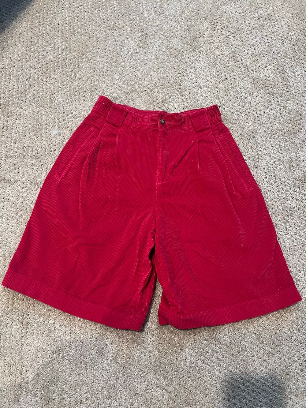 Vintage Hot Pink Liz Sport Corduroy Shorts